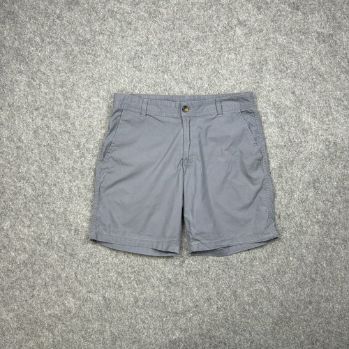 Columbia men's gray chino shorts size 30W used, cotton casual
