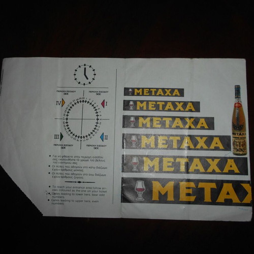 Pan-European Athens 1982 Ticket used