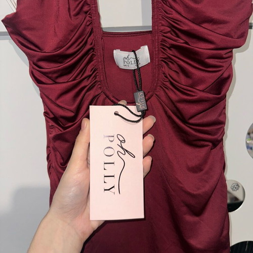 Oh Polly dress new, red, size XS