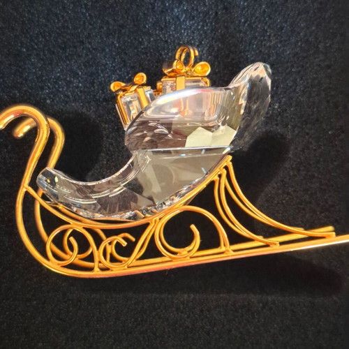 Swarovsky sleigh Christmas decoration new