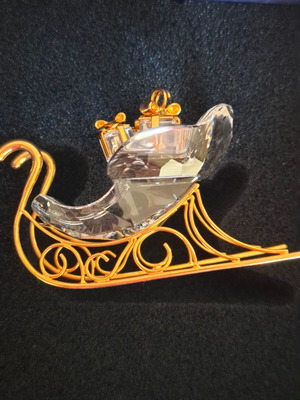 Swarovsky sleigh Christmas decoration new