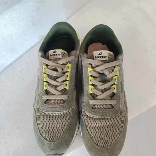 Lotto sneakers size 45, grey and green