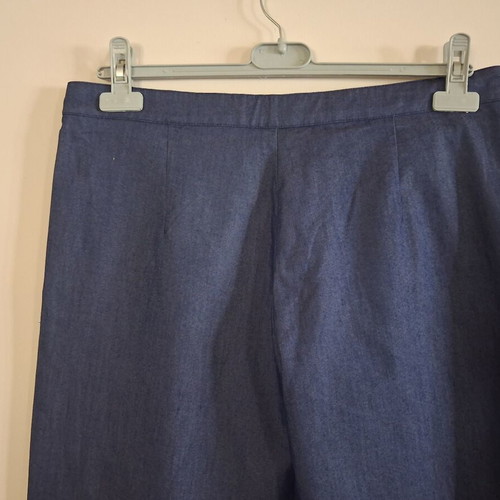 Doca women's pants L, dark blue denim style