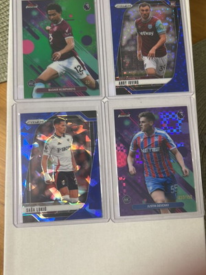Premier League numbered football cards bundle, Topps and Panini