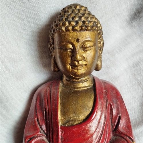 Buddha decorative statue or bookend new, resin or polyresin