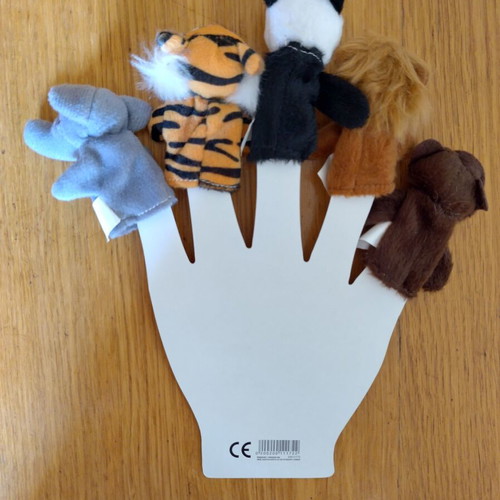 Finger puppets new, 5 different animals