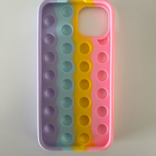 iPhone 13 case new, colorful with bubbles