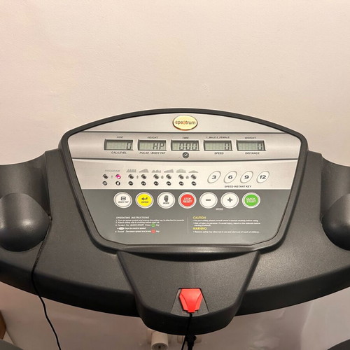 Spectrum S15 treadmill used, foldable, home fitness