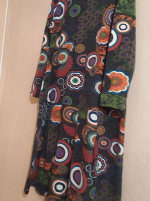 Mohair dress alpha line multicolor size S like new