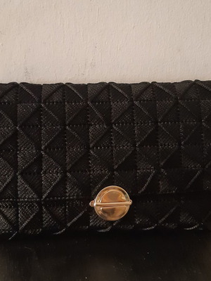 Knitted handbag new, evening clutch