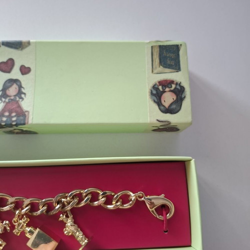Escada Joyful Limited Edition Gold-Tone Charm Bracelet new