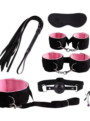 BDSM Kit Καινούργιο Πακέτο 7 Αξεσουάρ Ερωτικού Παιχνιδιού