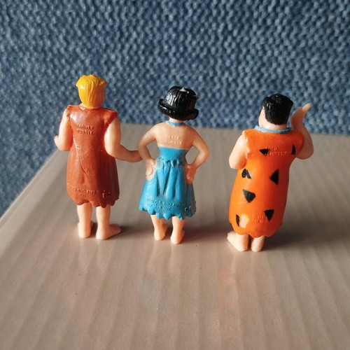 The Flintstones collectible figures used, vintage 90s, set of 3
