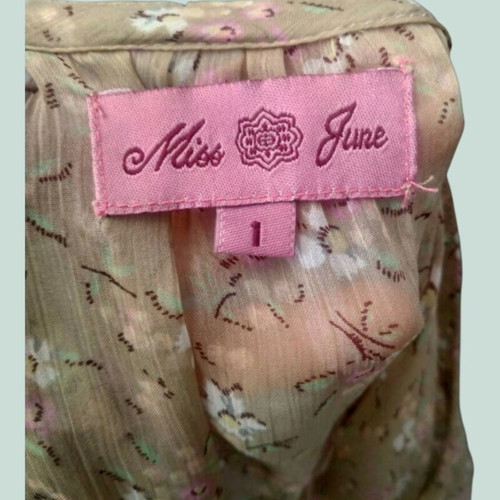 Miss June beige blouse like new, size S