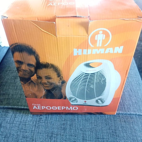 Human FH04 Floor Fan Heater 2000W new with 2 heating levels