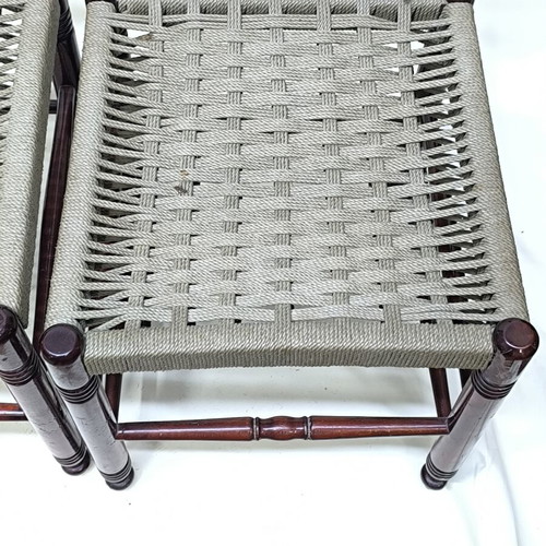 Chairs with wicker, set of 3, like new