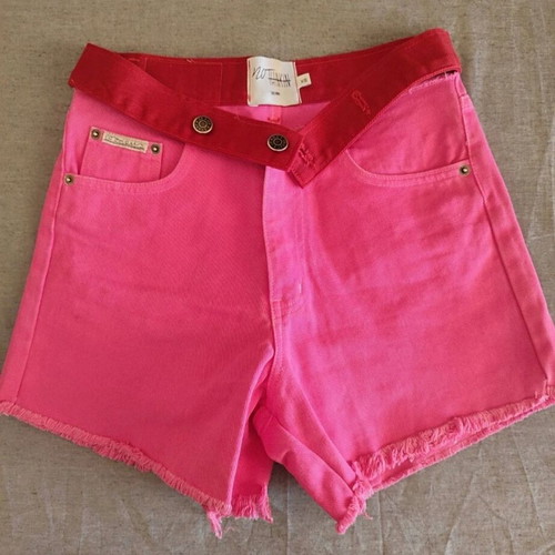 Shorts No Thinkin new, pink and red, size XS