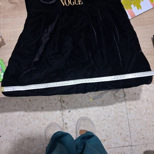 Vintage Vogue Shoulder Bag Black Velvet like new