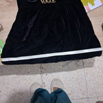 Vintage Vogue Shoulder Bag Black Velvet like new