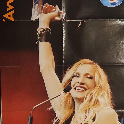 Anna Vissi Gigantic Poster, Pop Corn Awards 2001