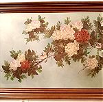  Πίνακας ζωγραφικής με θέμα πολύχρωμα λουλούδια