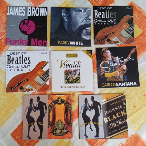 8 Music CDs new collection including James Brown and Santana