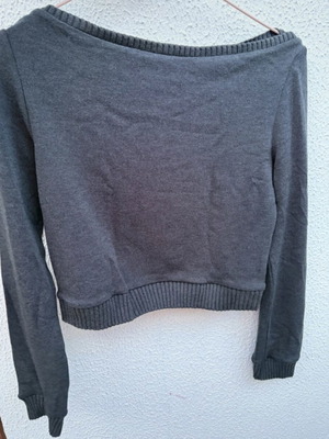 Zara top soft cropped like new, gray, size M