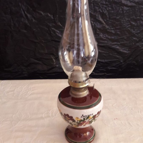 Vintage ceramic oil lamp like new