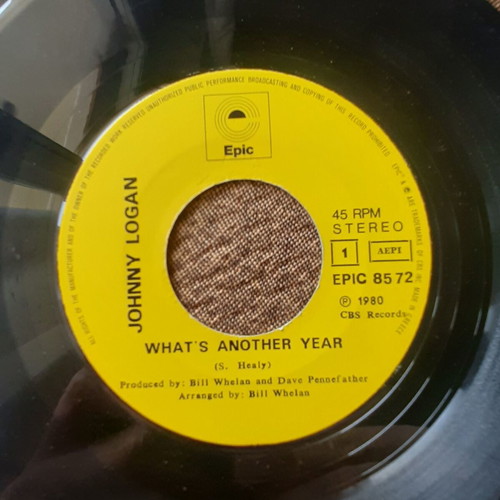Johnny Logan What's Another Year / One Night Stand 7" single used