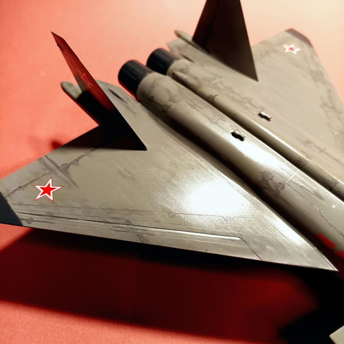 Plastic model 1/72 MIG 1.44 new, airbrushed paint