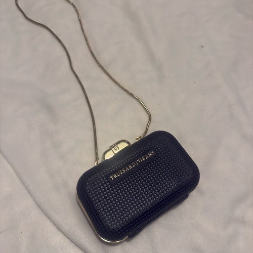 Trussardi clutch genuine unused black and gold