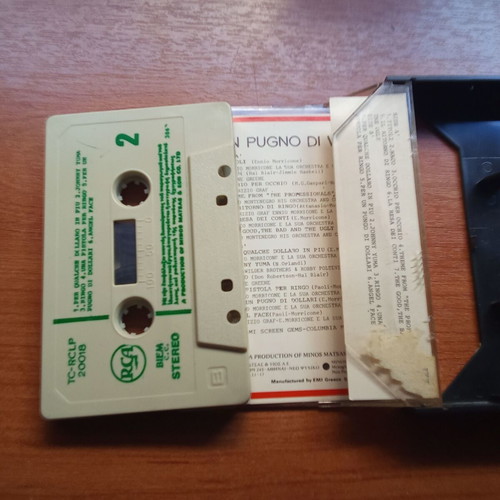 Audio tape For a Fistful of Dollars soundtrack used, 1980s
