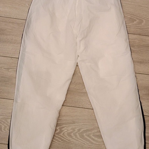 Nike white track pants used, street style