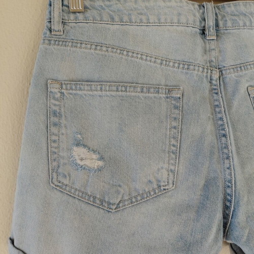 H&M denim shorts size L like new, blue