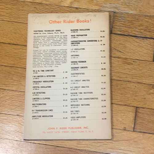 Scientific rare book Radioelectronics Video Amplifiers 1959