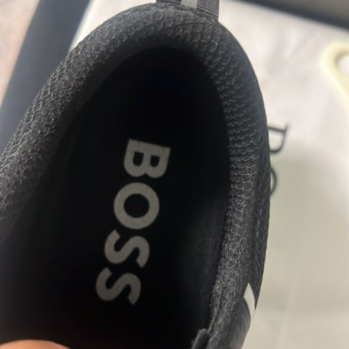 Hugo Boss men's black and white sneakers size 43