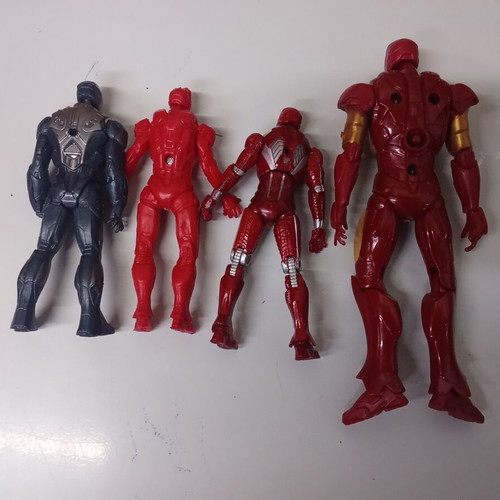 Iron Man figure set of 4, various sizes and suits