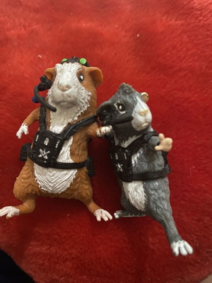 G Force Disney figures, both together, like new