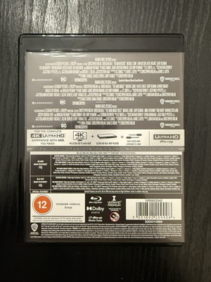 Batman Dark Knight Trilogy 4K Ultra HD Blu-Ray set like new with Greek subtitles