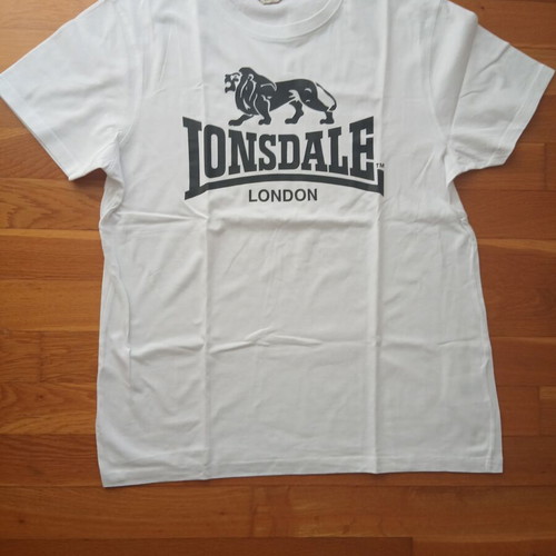 Lonsdale white T-shirt, size L, like new