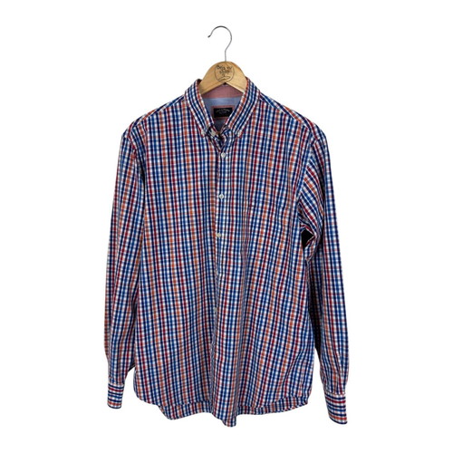 Paul & Shark Button-Down Plaid Shirt L Like New