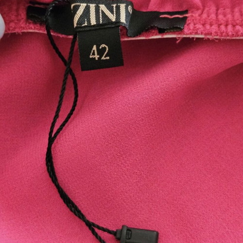 Zini Boutique pleated backless jumpsuit with gold chain, size L
