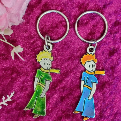 Little Prince metal keychains new, set of two