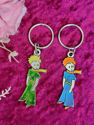 Little Prince metal keychains new, set of two
