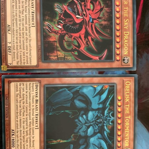 Slifer and Obelisk Egyptian God Cards Yu-Gi-Oh new