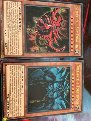 Slifer και Obelisk αιγυπτιακές κάρτες θεών Yu-Gi-Oh καινούργιο