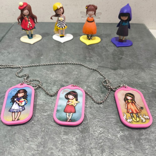 Santoro Gorjuss set of 4 figurines like new, hard plastic