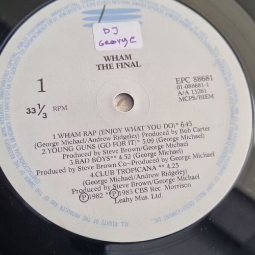 Wham!! vinyl used