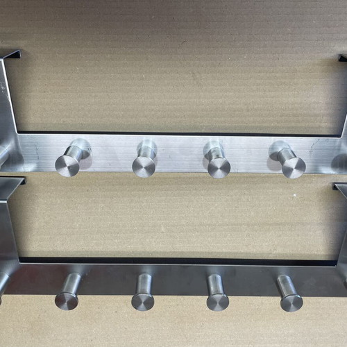 IKEA stainless steel door hangers, 2 pieces, 40x10 cm, 6 hooks each
