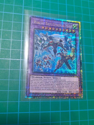 Yu-Gi-Oh! Wake Up Your Elemental HERO card like new Q.C.Secret Rare